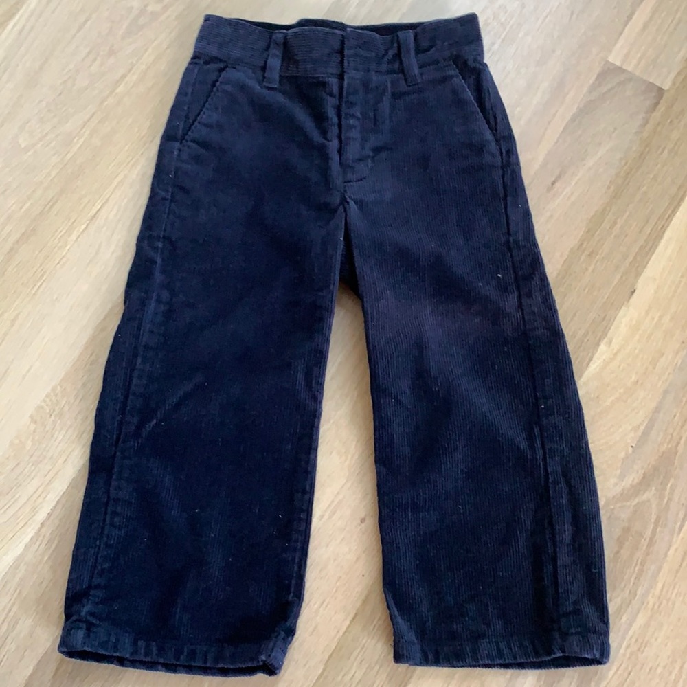 Janie and Jack navy blue corduroy trouser
